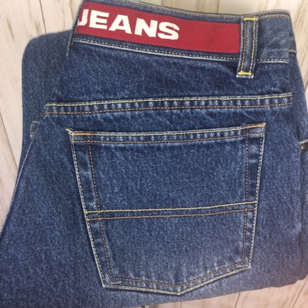 Vintage Tommy Hilfiger Spell Out Mom Jeans Size 16